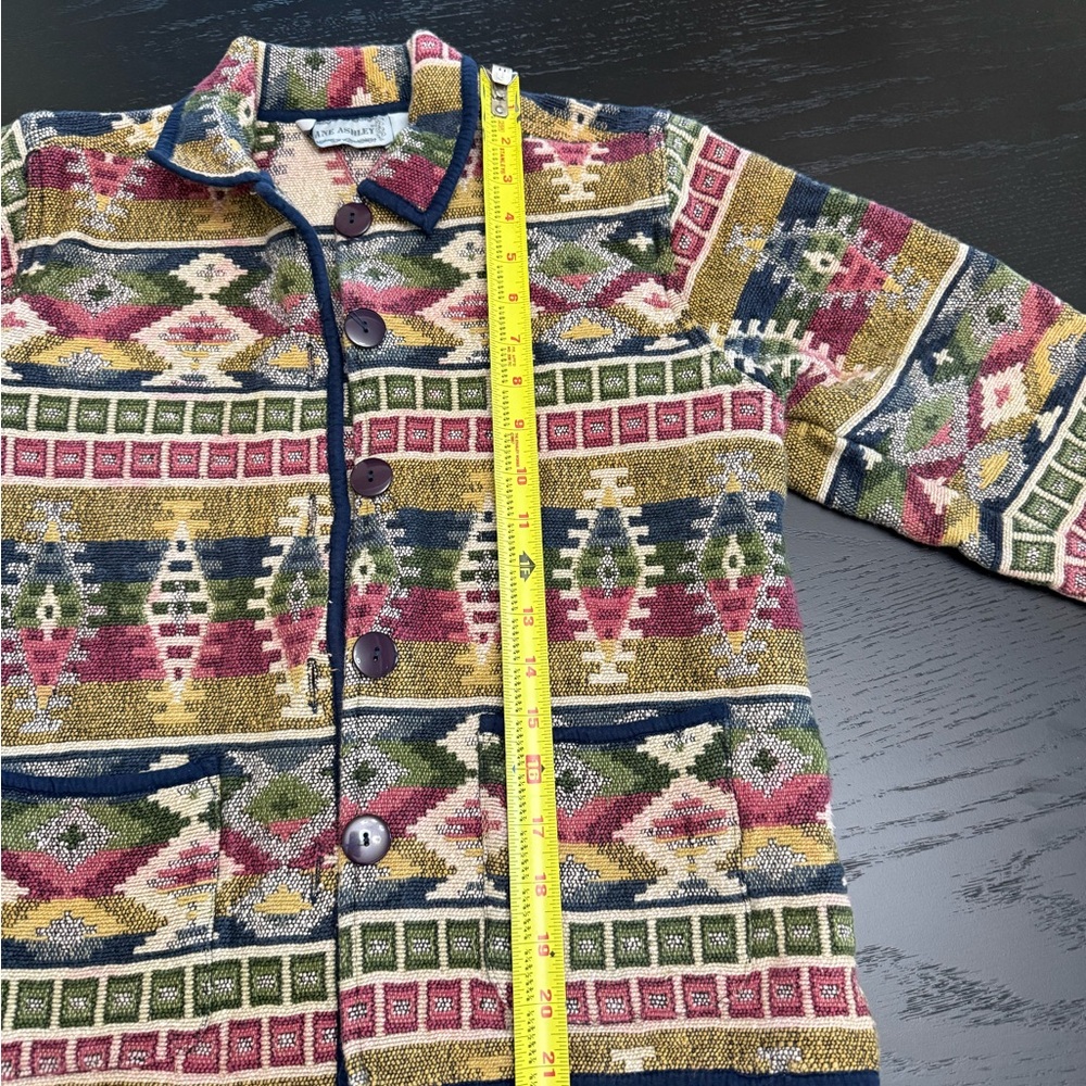 Vintage Jane Ashley Southwestern Aztec Tapestry Jacket - Picture 13 of 15